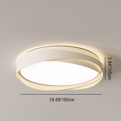 Luz de techo empotrada LED de hierro acrílico redonda minimalista moderna para dormitorio 