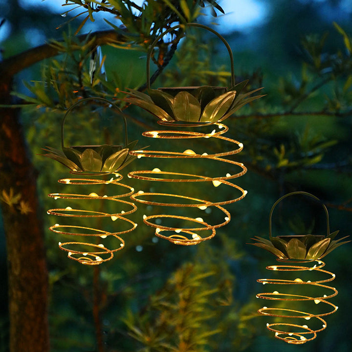 Lumière extérieure LED en cuivre et fer en forme d&