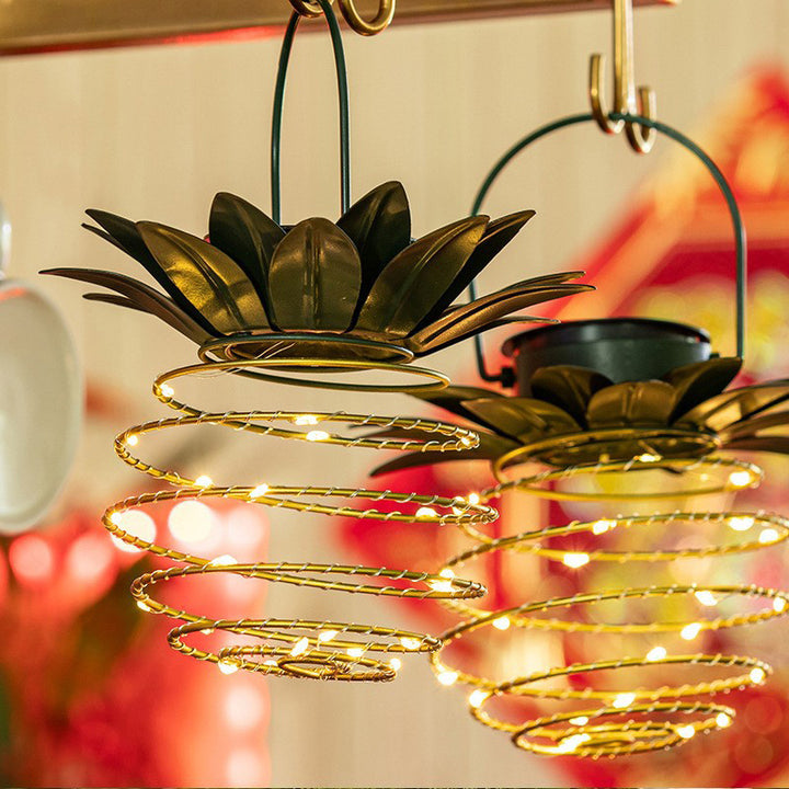 Lumière extérieure LED en cuivre et fer en forme d&