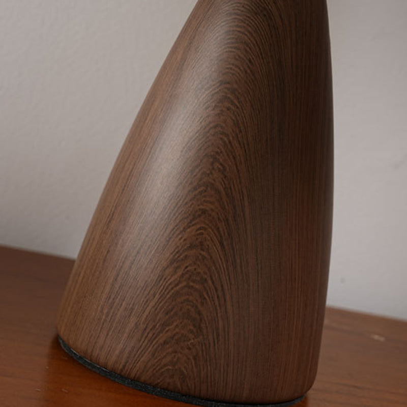 Lampe de table moderne Mid-Century Pod Mushroom ronde en céramique et tissu 1 lumière pour chambre à coucher 