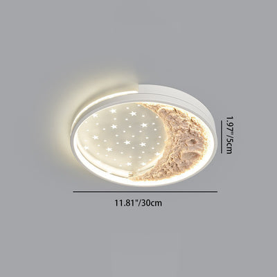 Luz de techo empotrada LED minimalista moderna con cúpula redonda de hierro y acrílico para dormitorio 