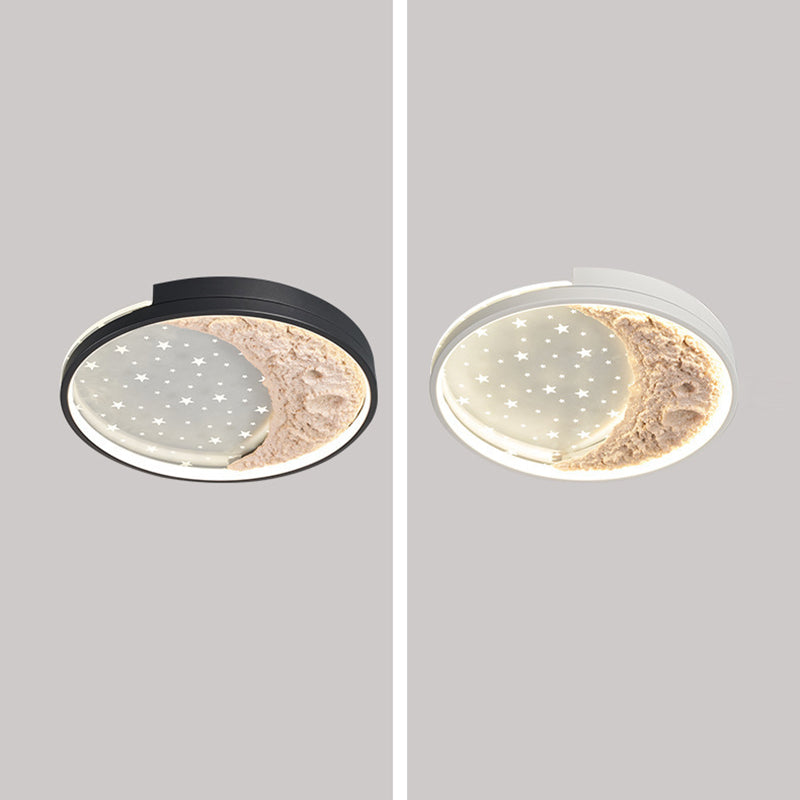 Luz de techo empotrada LED minimalista moderna con cúpula redonda de hierro y acrílico para dormitorio 