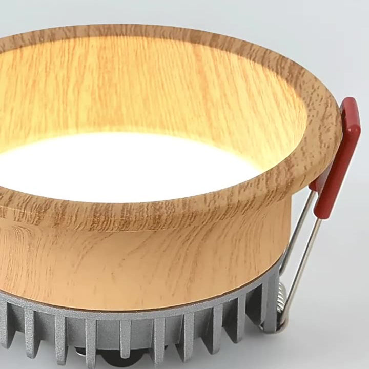 Lampe traditionnelle vintage à trou, vasque ronde, aluminium, acrylique, plafonnier LED encastré pour chambre 