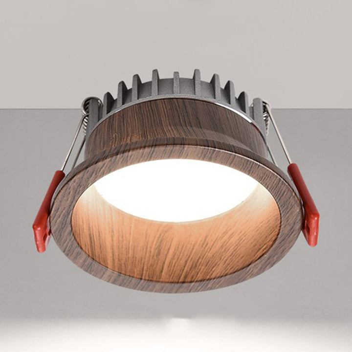 Lampe traditionnelle vintage à trou, vasque ronde, aluminium, acrylique, plafonnier LED encastré pour chambre 