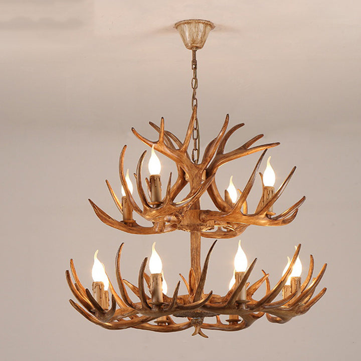 Chandelier moderne Art Déco en forme de bois de fer PVC 4/6/8/9/12 lumières pour salle à manger 