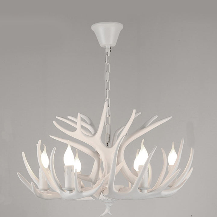 Chandelier moderne Art Déco en forme de bois de fer PVC 4/6/8/9/12 lumières pour salle à manger 
