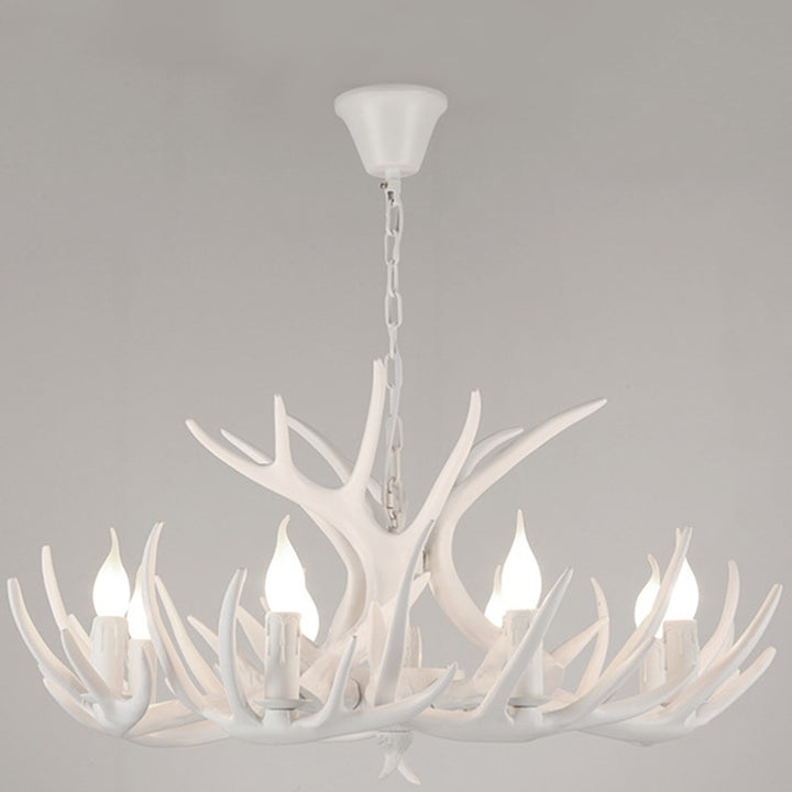 Chandelier moderne Art Déco en forme de bois de fer PVC 4/6/8/9/12 lumières pour salle à manger 
