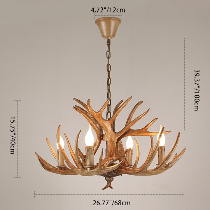 Chandelier moderne Art Déco en forme de bois de fer PVC 4/6/8/9/12 lumières pour salle à manger 