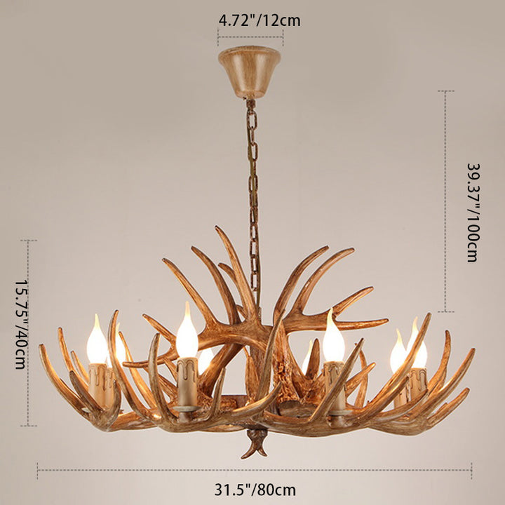 Chandelier moderne Art Déco en forme de bois de fer PVC 4/6/8/9/12 lumières pour salle à manger 