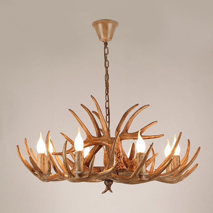 Chandelier moderne Art Déco en forme de bois de fer PVC 4/6/8/9/12 lumières pour salle à manger 