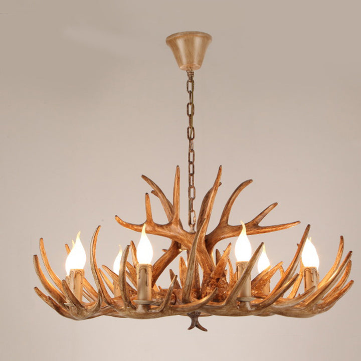 Chandelier moderne Art Déco en forme de bois de fer PVC 4/6/8/9/12 lumières pour salle à manger 