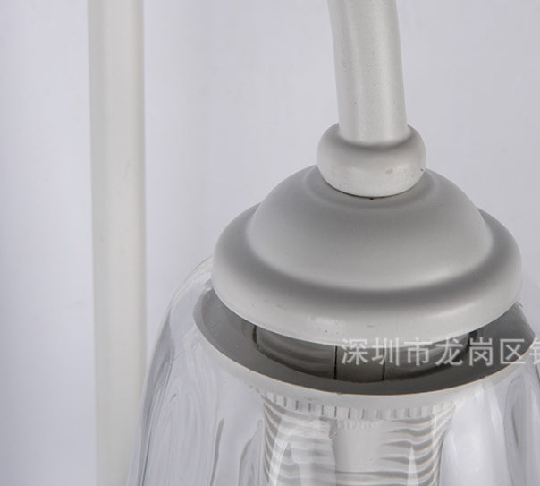 Lámpara de aplique de pared de 1 luz contemporánea creativa en forma de pétalo cilíndrico de hierro, vidrio, cerámica y resina para dormitorio 
