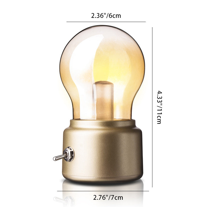 Lampe de table LED ronde en verre ABS minimaliste moderne pour chambre à coucher 
