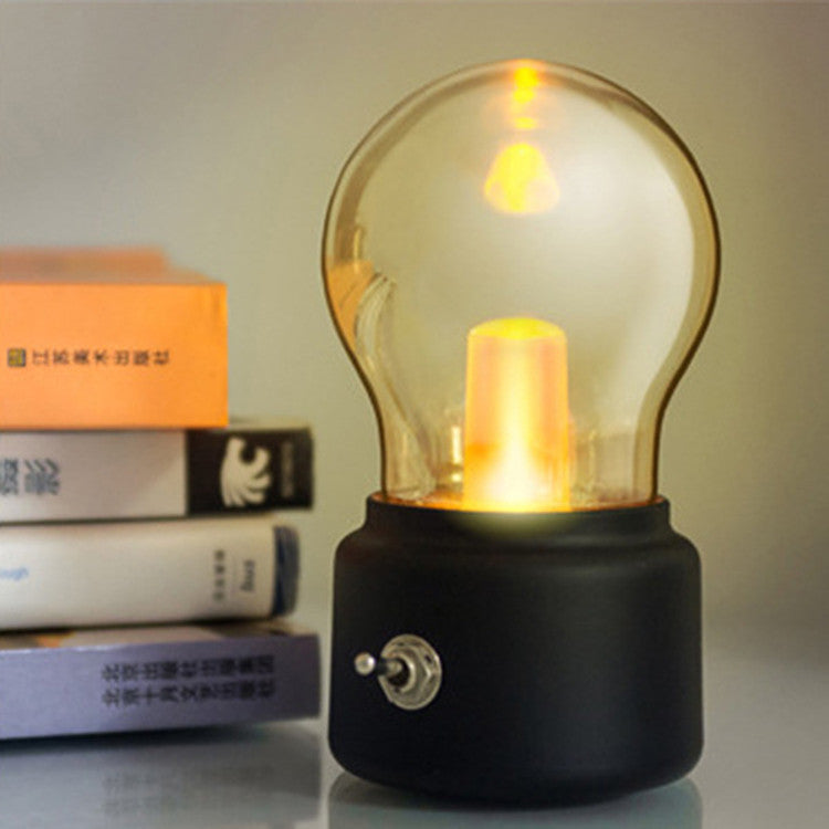 Lampe de table LED ronde en verre ABS minimaliste moderne pour chambre à coucher 