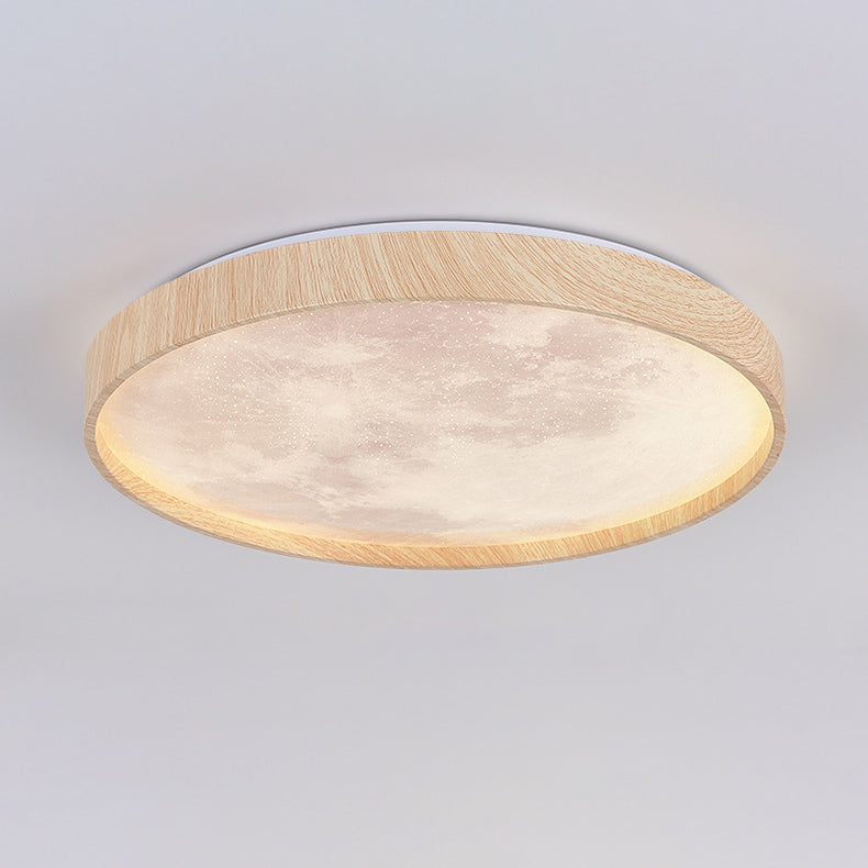 Moderne minimalistische runde Kuppel Eisen Kunststoff Acryl LED Unterputz Deckenleuchte für Schlafzimmer 