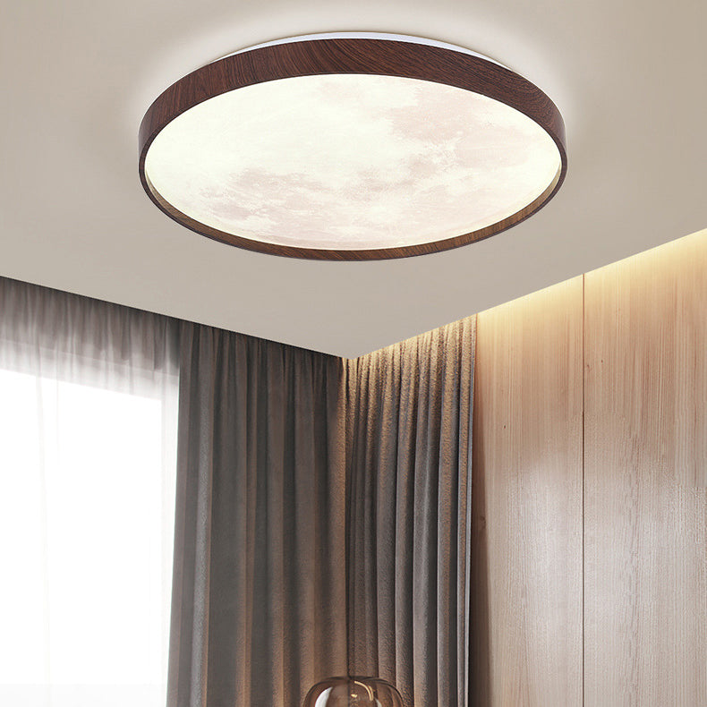 Moderne minimalistische runde Kuppel Eisen Kunststoff Acryl LED Unterputz Deckenleuchte für Schlafzimmer 