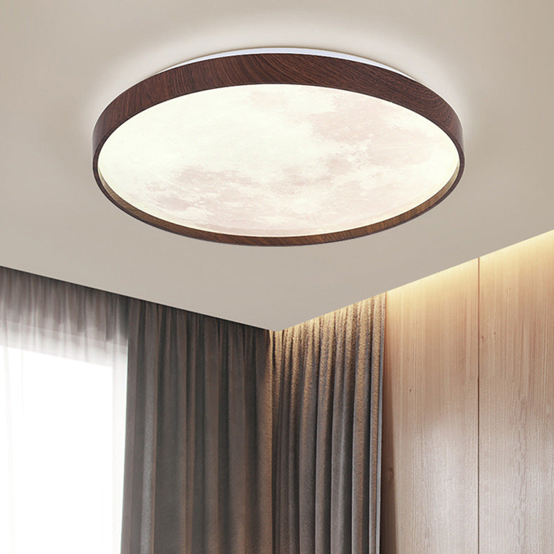 Moderne minimalistische runde Kuppel Eisen Kunststoff Acryl LED Unterputz Deckenleuchte für Schlafzimmer 