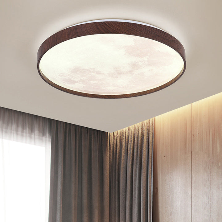 Moderne minimalistische runde Kuppel Eisen Kunststoff Acryl LED Unterputz Deckenleuchte für Schlafzimmer 