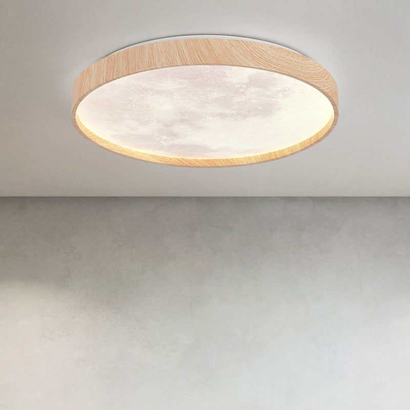 Moderne minimalistische runde Kuppel Eisen Kunststoff Acryl LED Unterputz Deckenleuchte für Schlafzimmer 