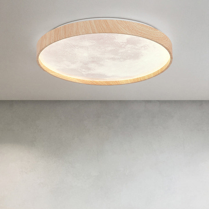 Moderne minimalistische runde Kuppel Eisen Kunststoff Acryl LED Unterputz Deckenleuchte für Schlafzimmer 
