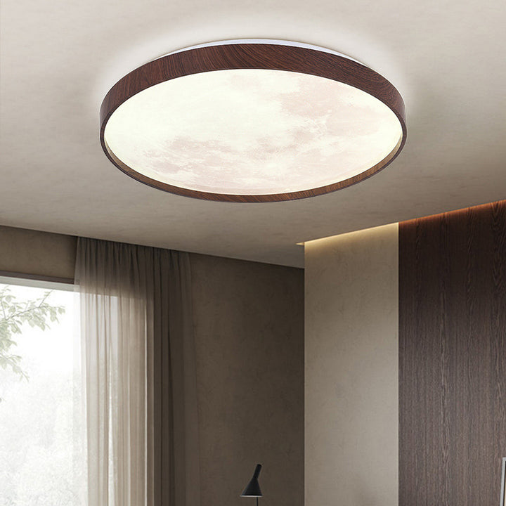 Moderne minimalistische runde Kuppel Eisen Kunststoff Acryl LED Unterputz Deckenleuchte für Schlafzimmer 