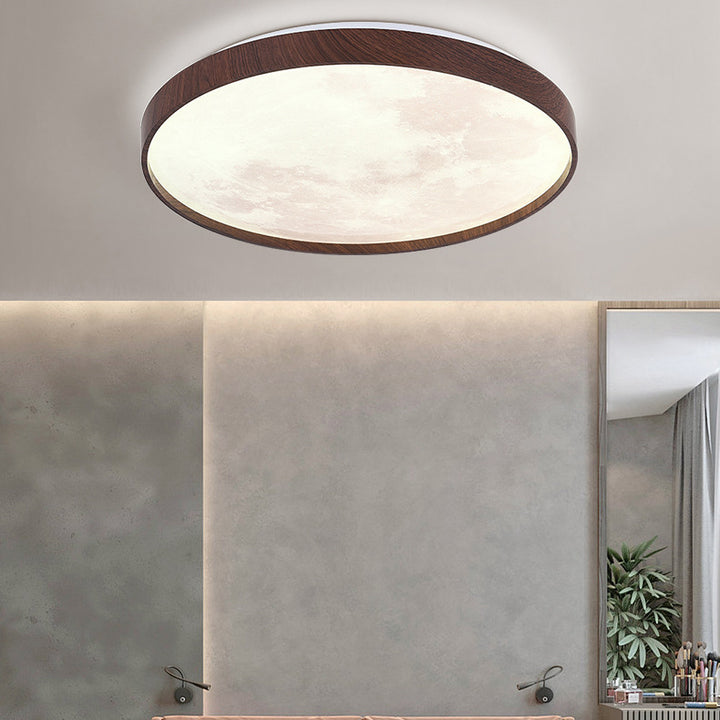 Moderne minimalistische runde Kuppel Eisen Kunststoff Acryl LED Unterputz Deckenleuchte für Schlafzimmer 