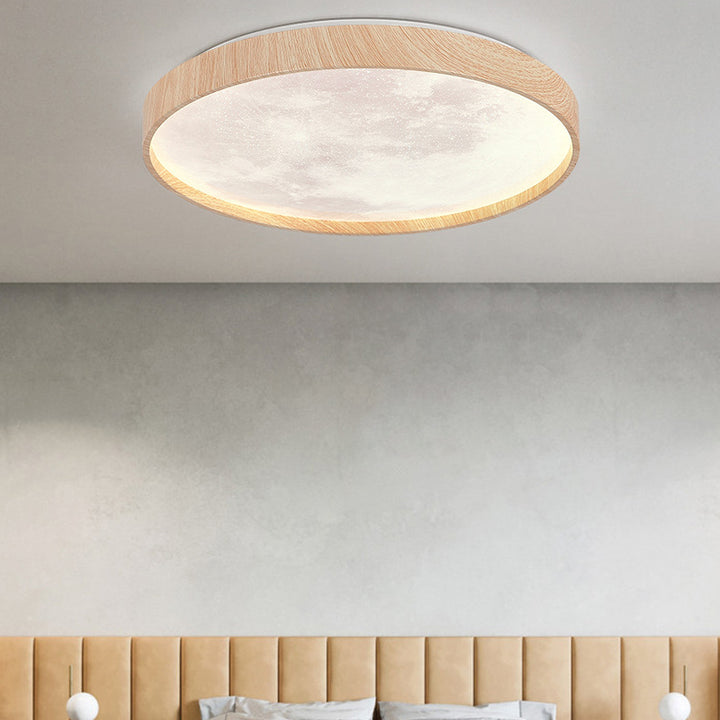 Moderne minimalistische runde Kuppel Eisen Kunststoff Acryl LED Unterputz Deckenleuchte für Schlafzimmer 