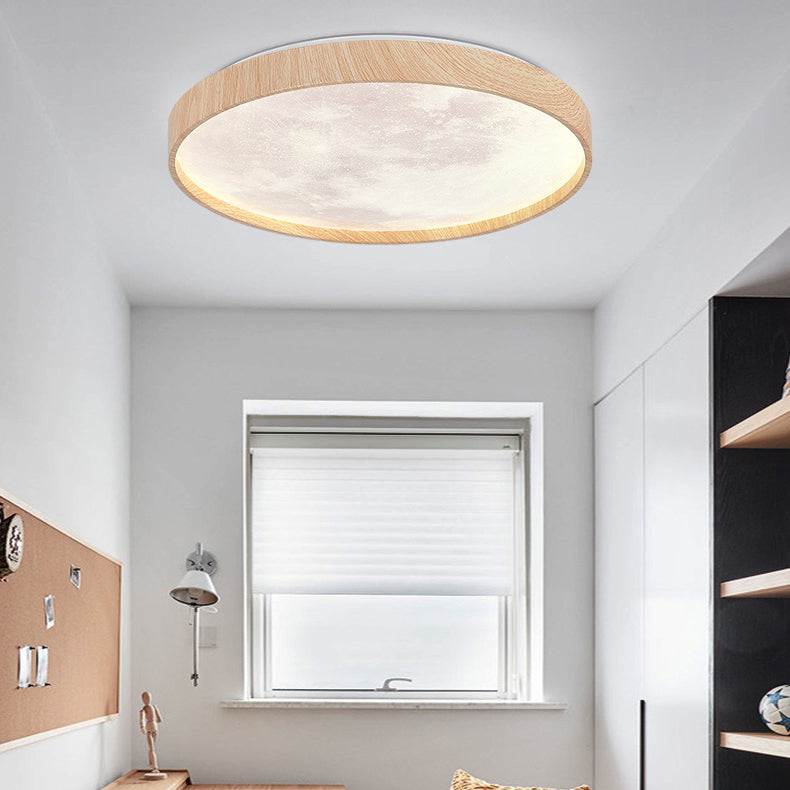 Moderne minimalistische runde Kuppel Eisen Kunststoff Acryl LED Unterputz Deckenleuchte für Schlafzimmer 