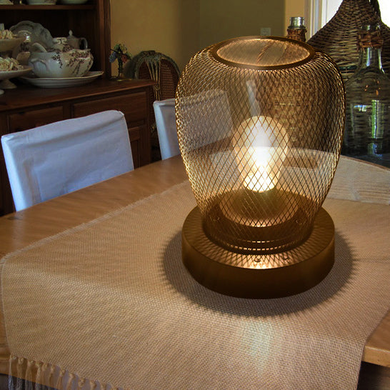 Moderne unbedeutende runde ovale ABS-Hardware-LED-Tischlampe für Schlafzimmer 