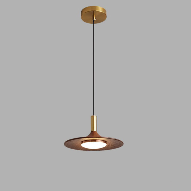 Lustre suspendu rond en fer acrylique LED soucoupe volante scandinave contemporaine pour salle à manger 