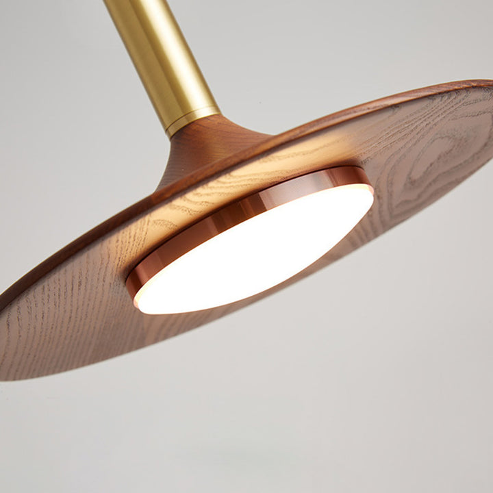 Lustre suspendu rond en fer acrylique LED soucoupe volante scandinave contemporaine pour salle à manger 