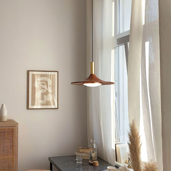 Lustre suspendu rond en fer acrylique LED soucoupe volante scandinave contemporaine pour salle à manger 