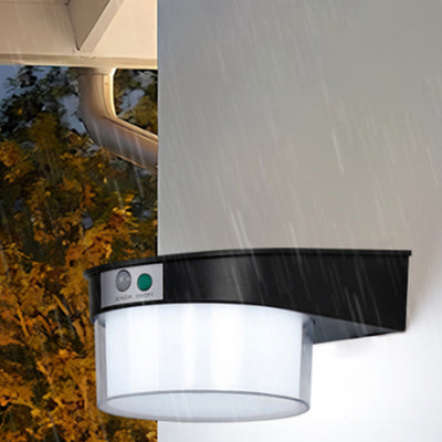 ضوء خارجي LED مقاوم للماء يعمل بالطاقة الشمسية بتصميم حديث بسيط مصنوع من الأكريليك ABS بشكل دائري مربع للحديقة 