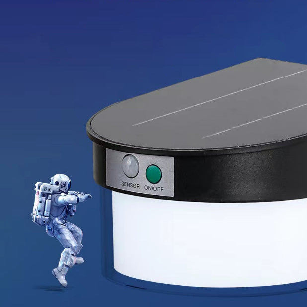 ضوء خارجي LED مقاوم للماء يعمل بالطاقة الشمسية بتصميم حديث بسيط مصنوع من الأكريليك ABS بشكل دائري مربع للحديقة 