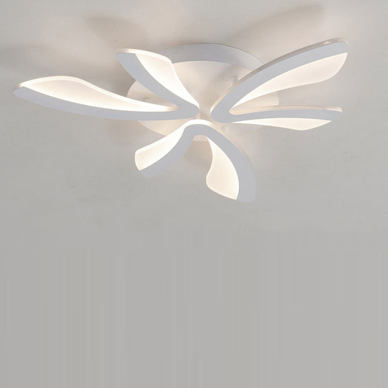 Zeitgenössische skandinavische Löwenzahn-Kuppel-Hardware-Acryl-LED-Unterputz-Deckenleuchte für Schlafzimmer 