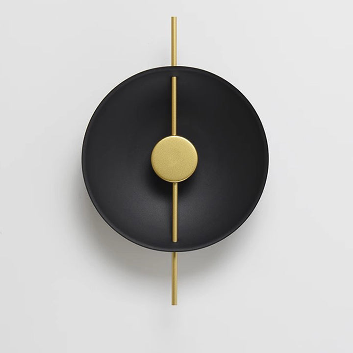Contemporary Creative Flying Saucer Round Hardware LED Wall Sconce Lamp For Bedroom