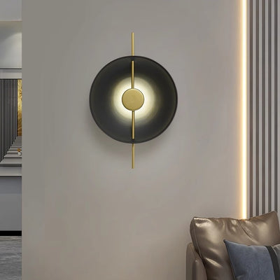 Lámpara de Aplique de Pared LED de Platillo Volador Redondo Creativo Contemporáneo para Dormitorio 