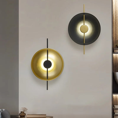 Lámpara de Aplique de Pared LED de Platillo Volador Redondo Creativo Contemporáneo para Dormitorio 