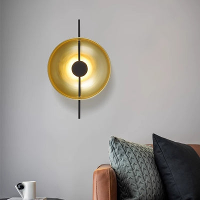 Lámpara de Aplique de Pared LED de Platillo Volador Redondo Creativo Contemporáneo para Dormitorio 