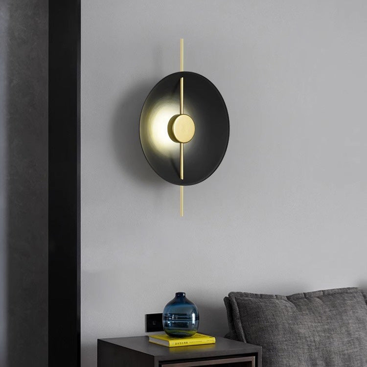 Lámpara de Aplique de Pared LED de Platillo Volador Redondo Creativo Contemporáneo para Dormitorio 