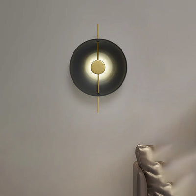 Lámpara de Aplique de Pared LED de Platillo Volador Redondo Creativo Contemporáneo para Dormitorio 