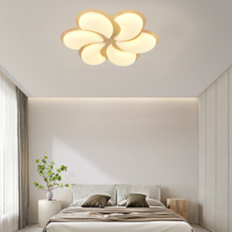 Lumière de plafond encastrée LED en fer PE en forme de moulin à vent minimaliste moderne pour chambre 