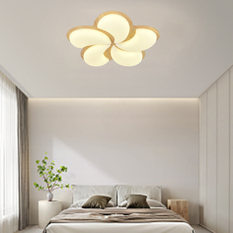 Lumière de plafond encastrée LED en fer PE en forme de moulin à vent minimaliste moderne pour chambre 