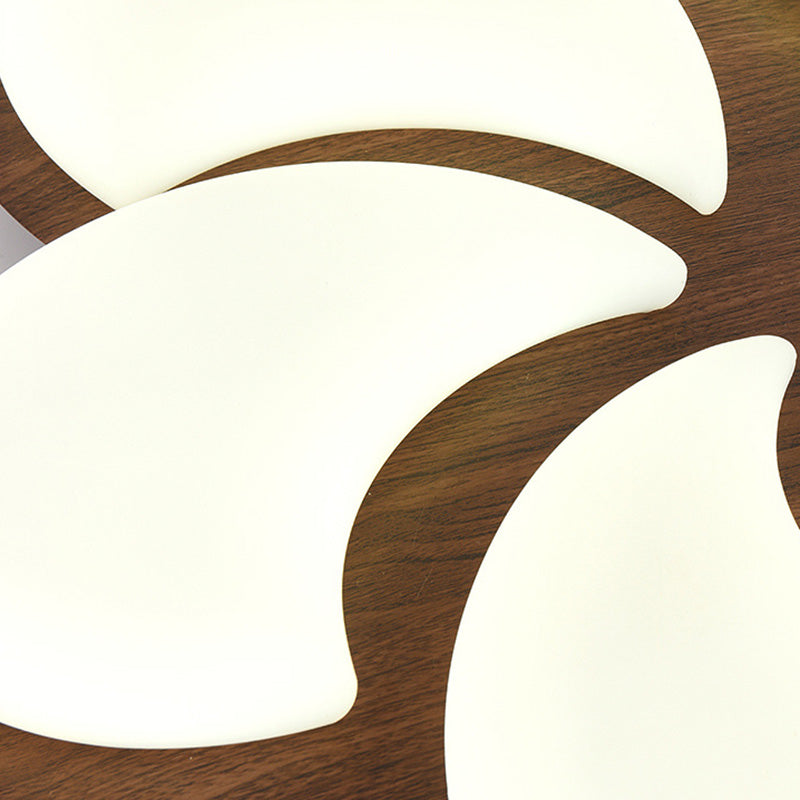 Lumière de plafond encastrée LED en fer PE en forme de moulin à vent minimaliste moderne pour chambre 