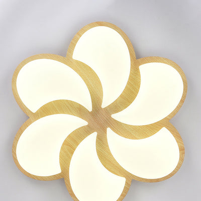 Lumière de plafond encastrée LED en fer PE en forme de moulin à vent minimaliste moderne pour chambre 