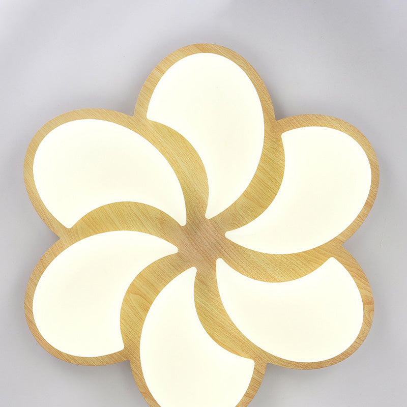 Lumière de plafond encastrée LED en fer PE en forme de moulin à vent minimaliste moderne pour chambre 