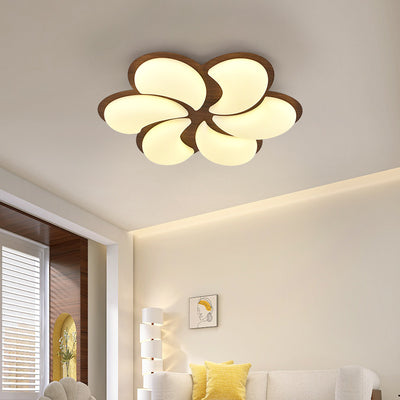 Lumière de plafond encastrée LED en fer PE en forme de moulin à vent minimaliste moderne pour chambre 