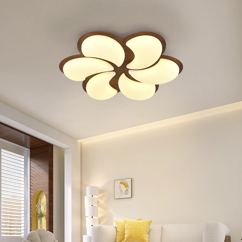 Lumière de plafond encastrée LED en fer PE en forme de moulin à vent minimaliste moderne pour chambre 