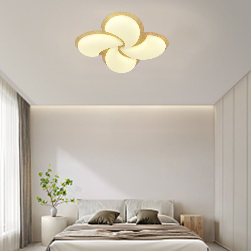 Lumière de plafond encastrée LED en fer PE en forme de moulin à vent minimaliste moderne pour chambre 
