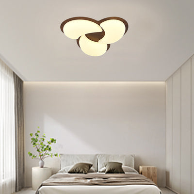 Lumière de plafond encastrée LED en fer PE en forme de moulin à vent minimaliste moderne pour chambre 